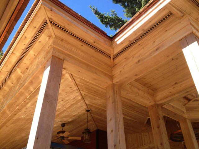 brown wooden roof under blue sky during daytime