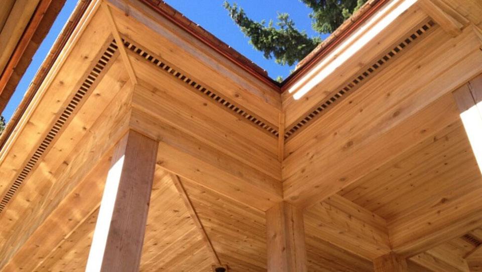 brown wooden roof under blue sky during daytime