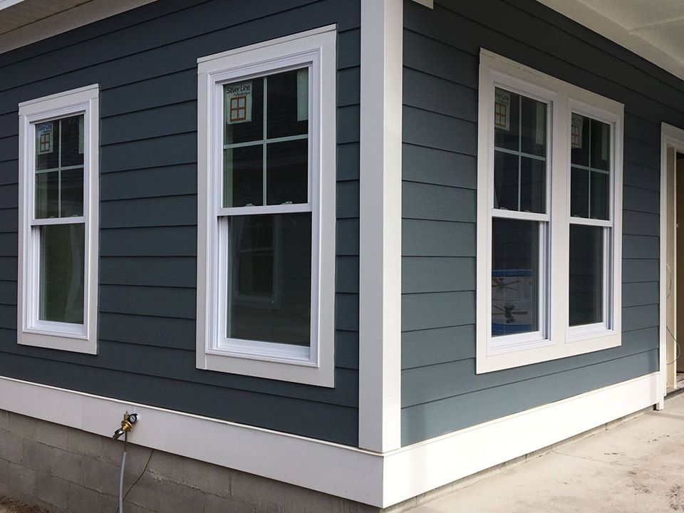 white wooden framed glass window