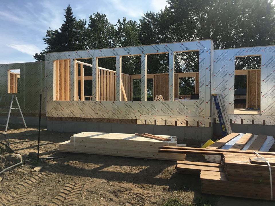 white and brown wooden house