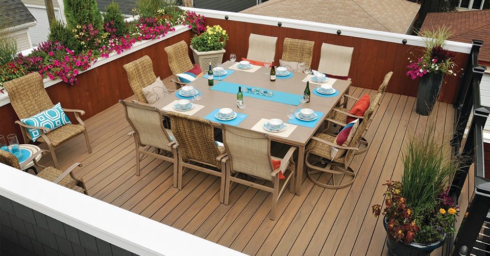 blue and white table with chairs